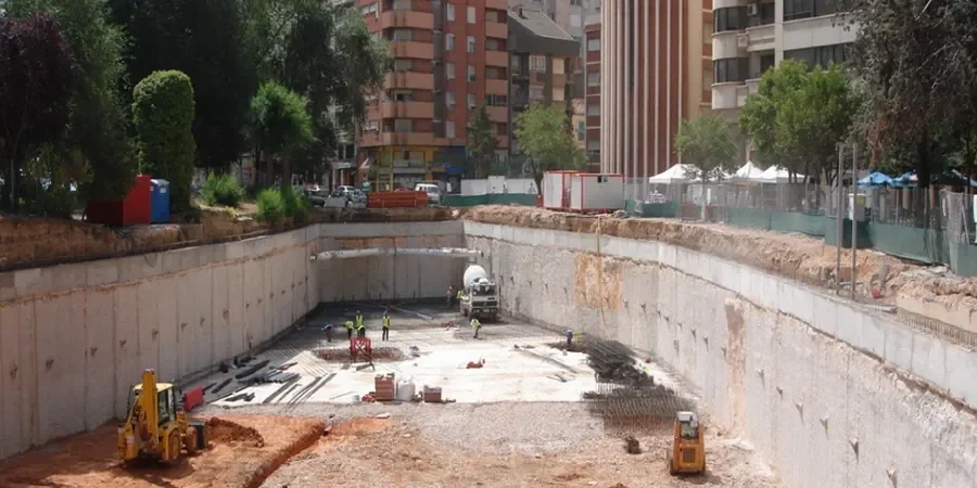 Illustrative image of Diaphragm wall design in Riverside