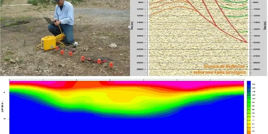 Illustrative image of Seismic tomography (refraction/reflection) in Riverside